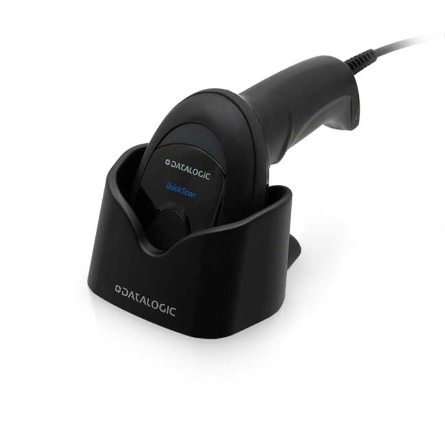 Datalogic Quickscan Lite 2500 2D Imager Kit W/ Coiled USB + Stand Blk