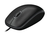 Logitech B100 Optical Mouse For Business Black