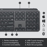 Logitech MX Keys Combo for Business Gen 2, Graphite