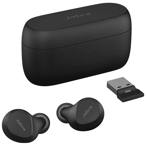 JABRA EVOLVE 2 BUDS USB-A MS INKL. WIRELESS CHARGING PAD